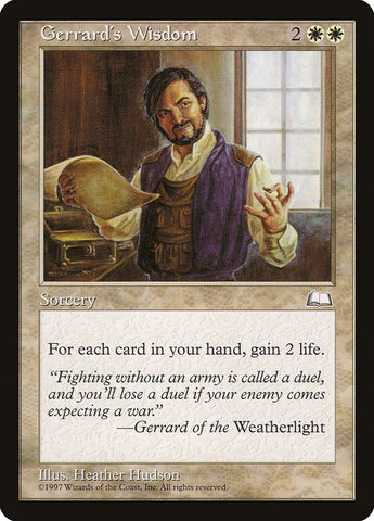 Image for Gerrard's Wisdom [Weatherlight]
