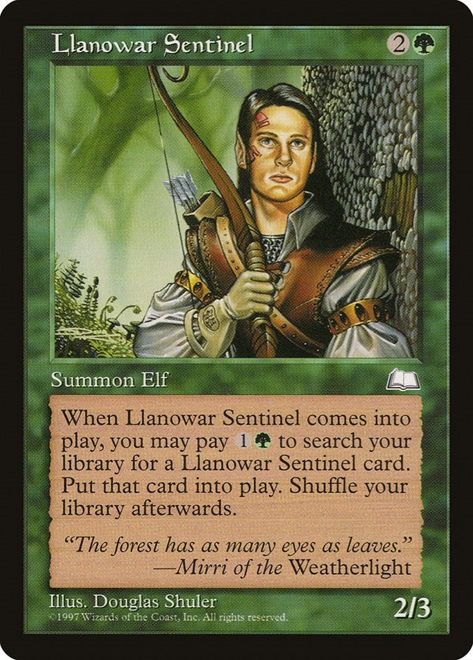 Image for Llanowar Sentinel [Weatherlight]