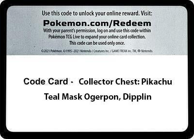 Image for Code Card - Collector Chest: Pikachu, Teal Mask Ogerpon, Dipplin - Pokemon