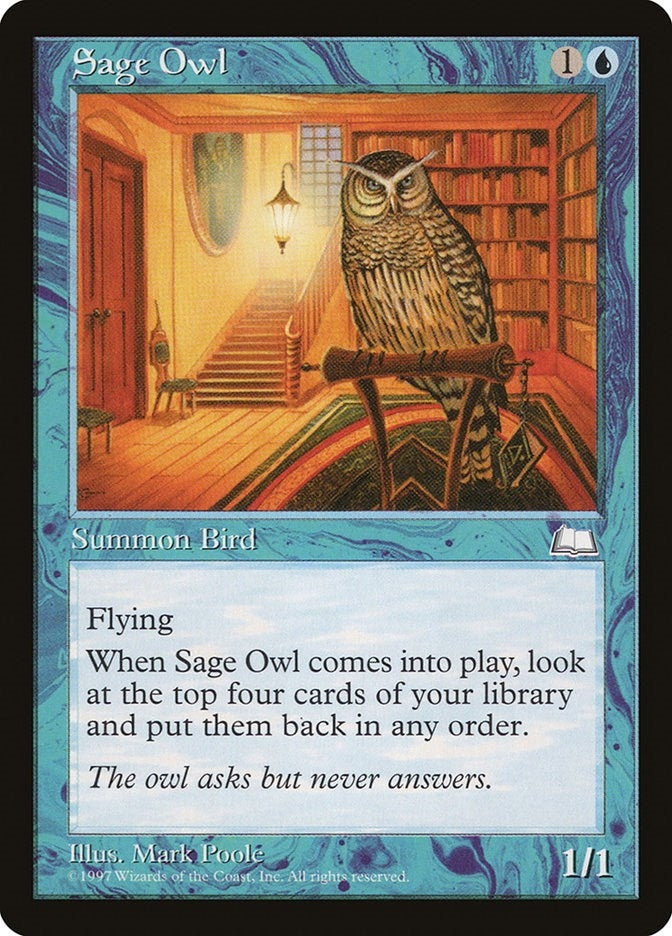 Image for Sage Owl - Magic: The Gathering
