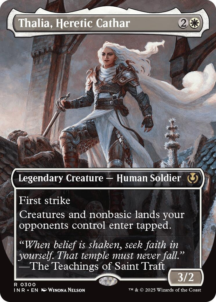 Image for Thalia, Heretic Cathar (Borderless) (300) [Innistrad Remastered]