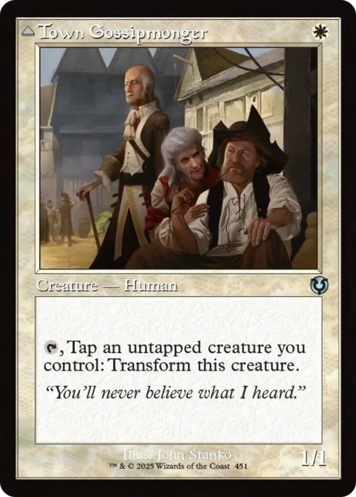 Image for Town Gossipmonger (Retro Frame) (451) [Innistrad Remastered]