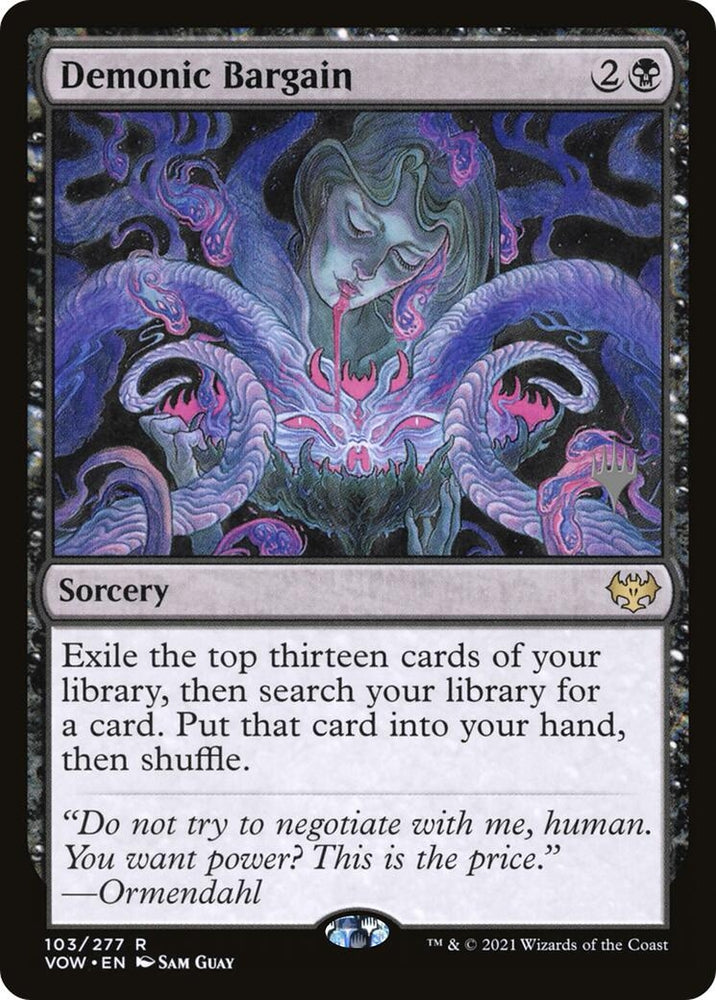 Image for Demonic Bargain (103) [Promo Pack: Duskmourn: House of Horror]