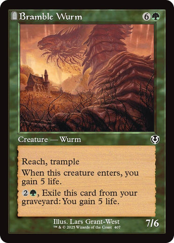 Image for Bramble Wurm (Retro Frame) (407) [Innistrad Remastered]