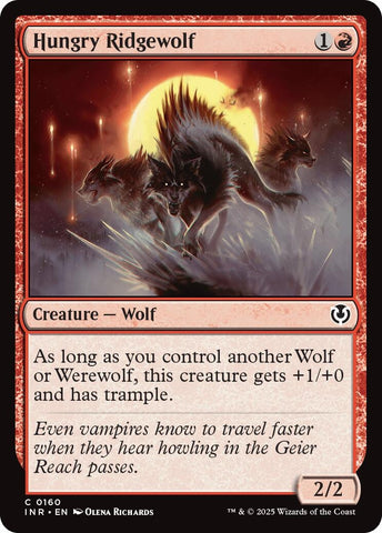 Image for Hungry Ridgewolf (160) [Innistrad Remastered]