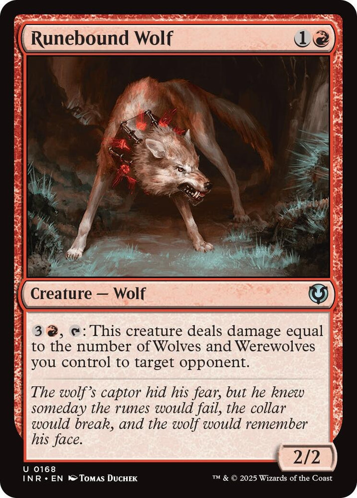 Image for Runebound Wolf (168) [Innistrad Remastered]