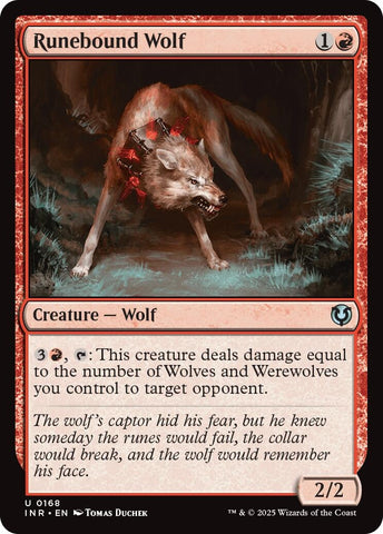 Image for Runebound Wolf (168) [Innistrad Remastered]