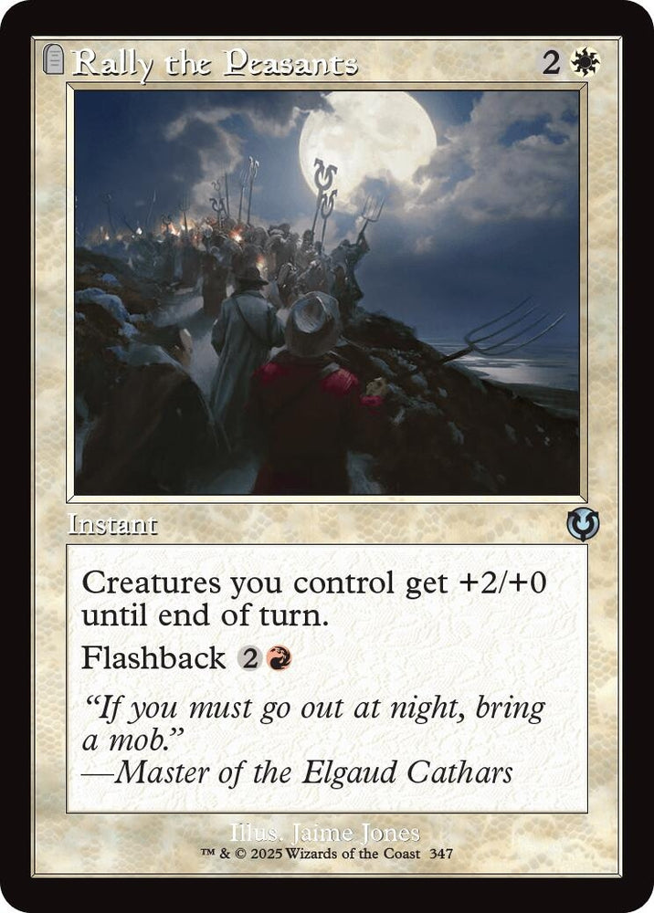 Image for Rally the Peasants (Retro Frame) (347) [Innistrad Remastered]