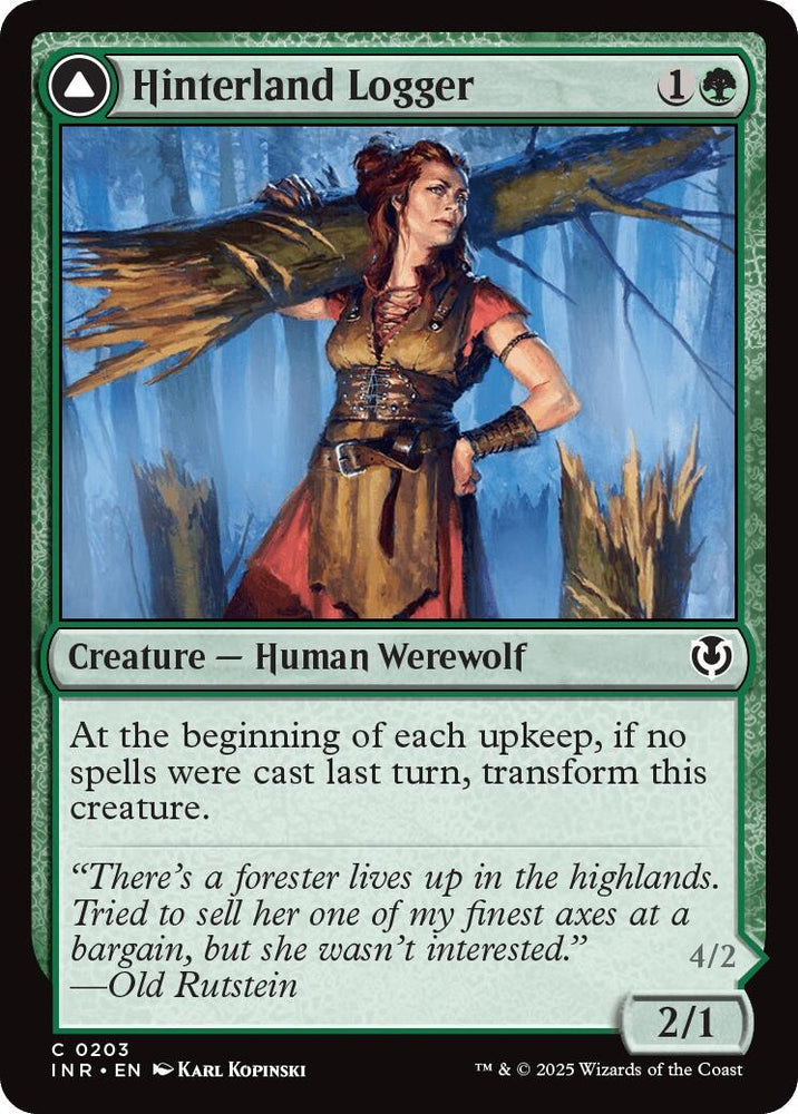 Image for Hinterland Logger (203) [Innistrad Remastered]
