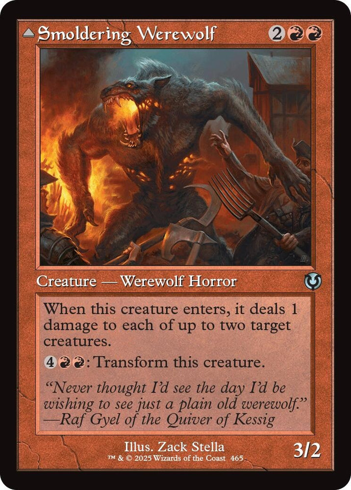 Image for Smoldering Werewolf (Retro Frame) (465) [Innistrad Remastered]