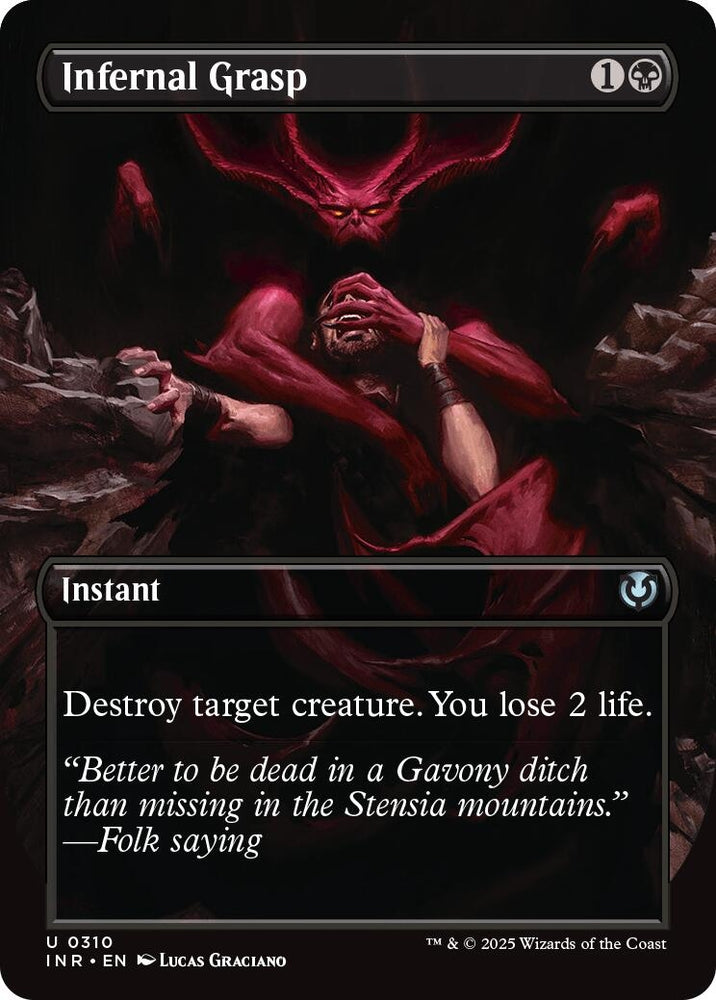 Image for Infernal Grasp (Borderless) (310) [Innistrad Remastered]