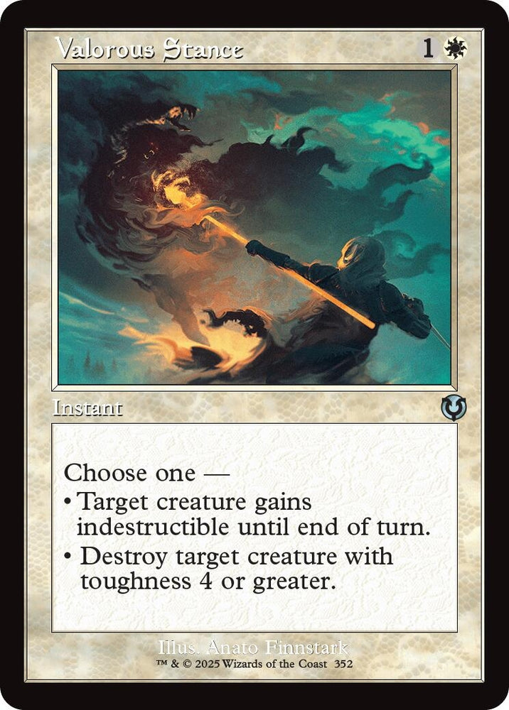 Image for Valorous Stance (Retro Frame) (352) [Innistrad Remastered]