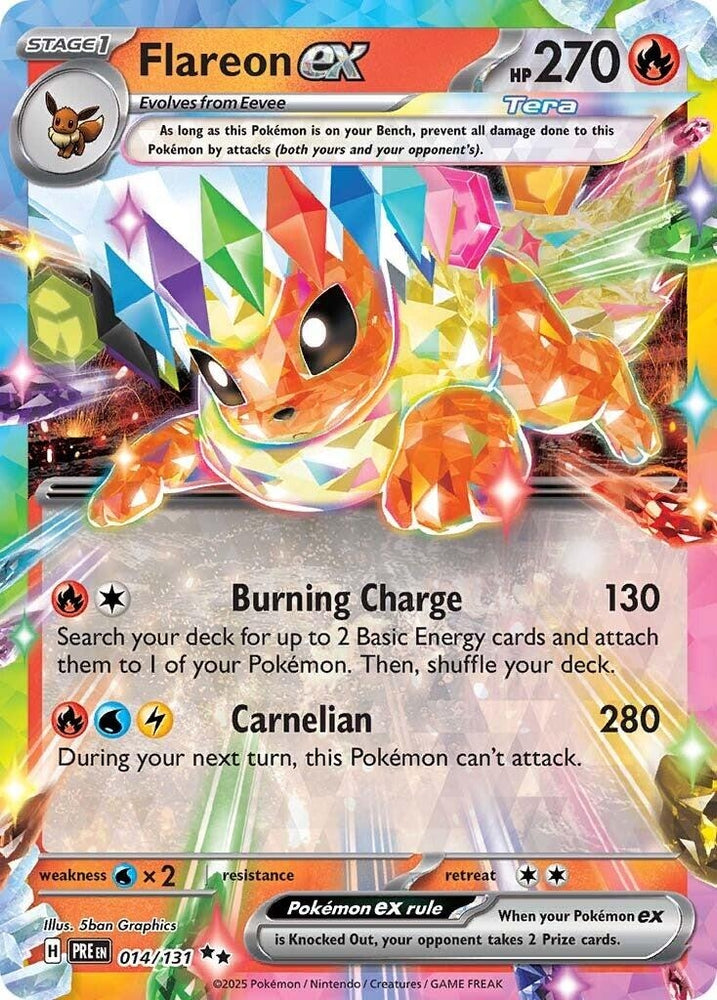 Image for Flareon ex - 014/131 (014/131) [SV: Prismatic Evolutions]
