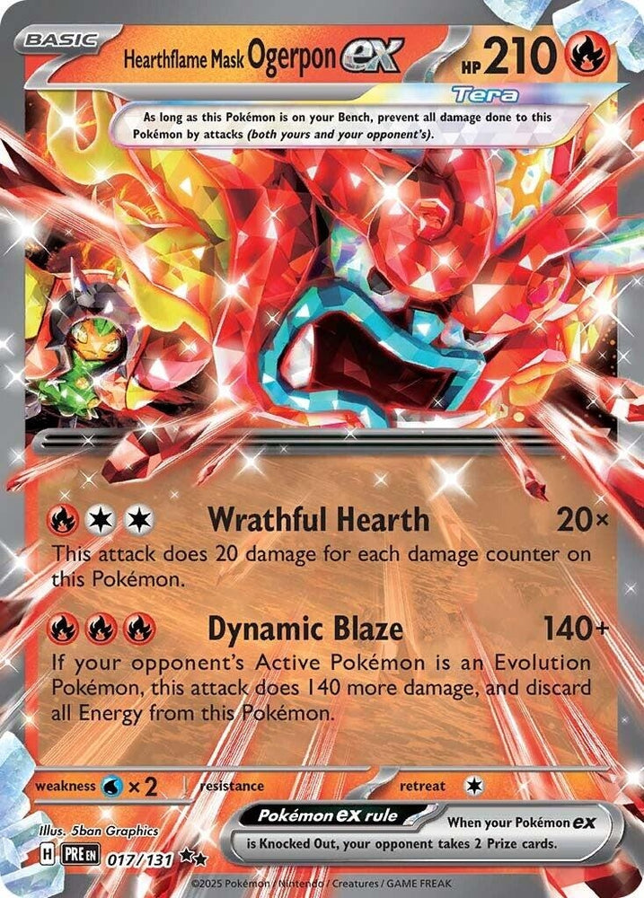Image for Hearthflame Mask Ogerpon ex - 017/131 (017/131) (PRE)