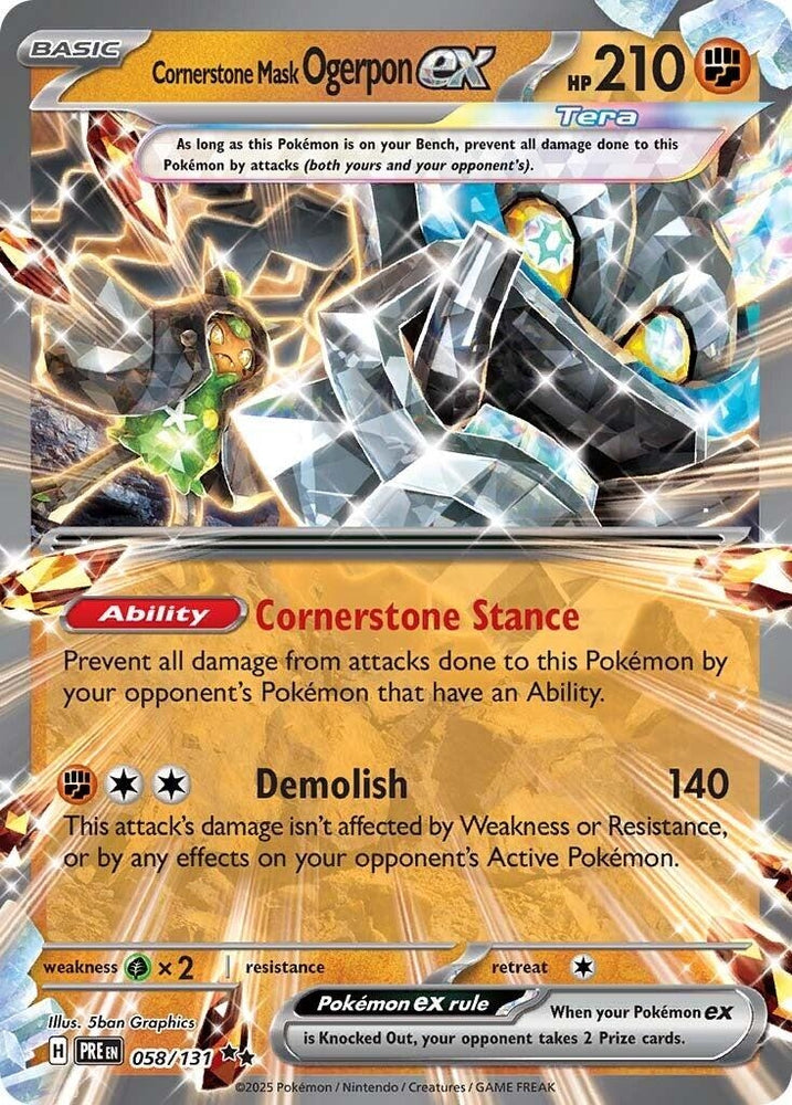 Image for Cornerstone Mask Ogerpon ex - 058/131 (058/131) (PRE)