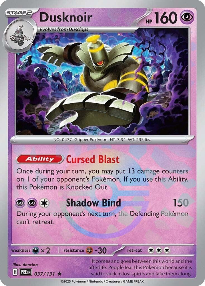 Image for Dusknoir (Poke Ball Pattern) (037/131) [SV: Prismatic Evolutions]