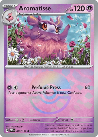 Image for Aromatisse (Poke Ball Pattern) (039/131) [SV: Prismatic Evolutions]