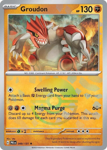 Image for Groudon (Poke Ball Pattern) (049/131) [SV: Prismatic Evolutions]