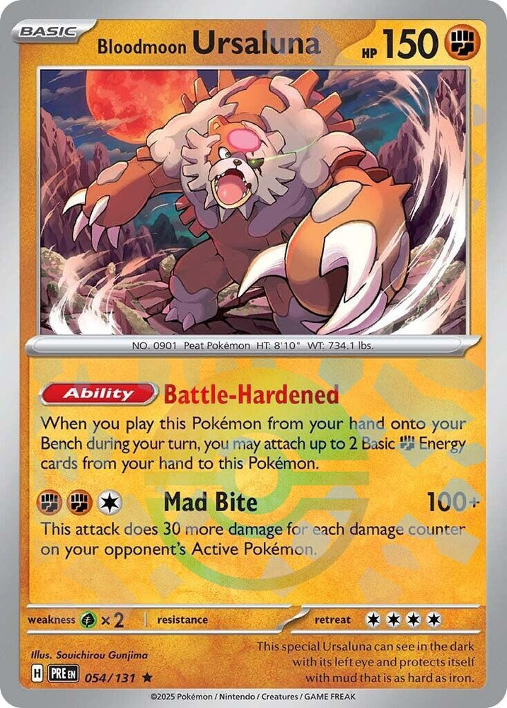 Image for Bloodmoon Ursaluna (Poke Ball Pattern) (054/131) [SV: Prismatic Evolutions]