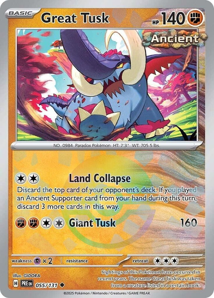 Image for Great Tusk (Poke Ball Pattern) (055/131) (PRE)
