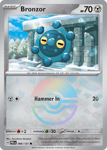 Image for Bronzor (Poke Ball Pattern) (066/131) [SV: Prismatic Evolutions]