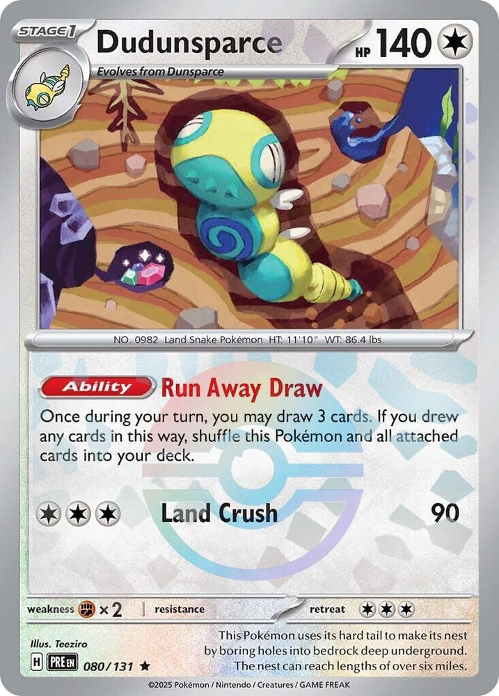 Image for Dudunsparce (Poke Ball Pattern) (080/131) [SV: Prismatic Evolutions]