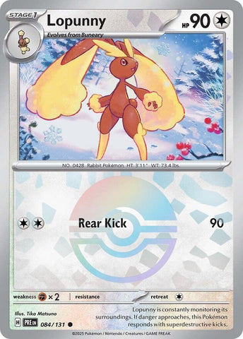 Image for Lopunny (Poke Ball Pattern) (084/131) [SV: Prismatic Evolutions]