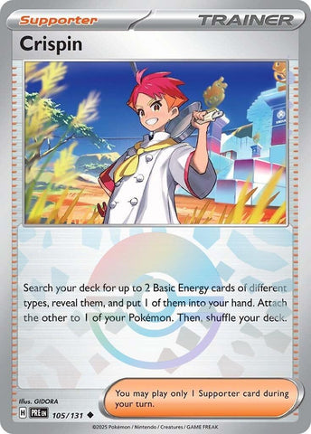 Image for Crispin - 105/131 (Poke Ball Pattern) (105/131) [SV: Prismatic Evolutions]