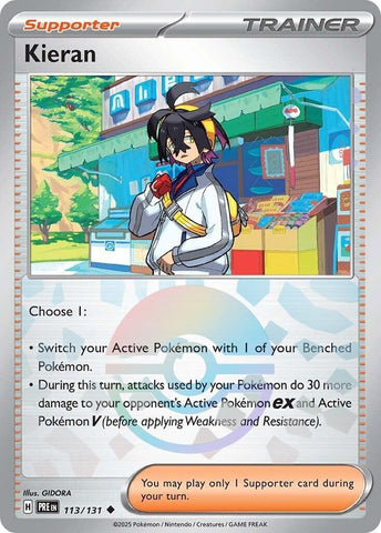 Image for Kieran - 113/131 (Poke Ball Pattern) (113/131) [SV: Prismatic Evolutions]