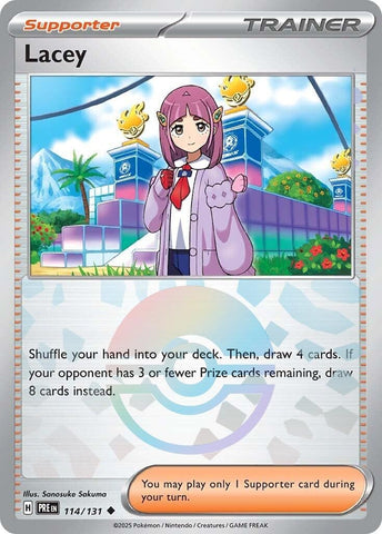 Image for Lacey - 114/131 (Poke Ball Pattern) (114/131) [SV: Prismatic Evolutions]
