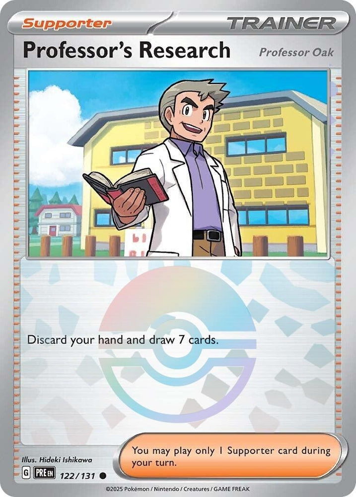 Image for Professor's Research [Professor Oak] (Poke Ball Pattern) (122/131) [SV: Prismatic Evolutions]