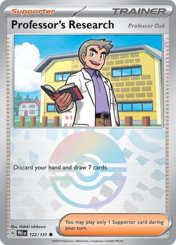 Image for Professor's Research [Professor Oak] (Poke Ball Pattern) (122/131) [SV: Prismatic Evolutions]