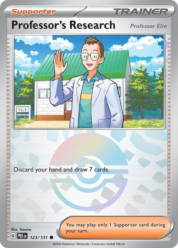 Image for Professor's Research [Professor Elm] (Poke Ball Pattern) (123/131) [SV: Prismatic Evolutions]