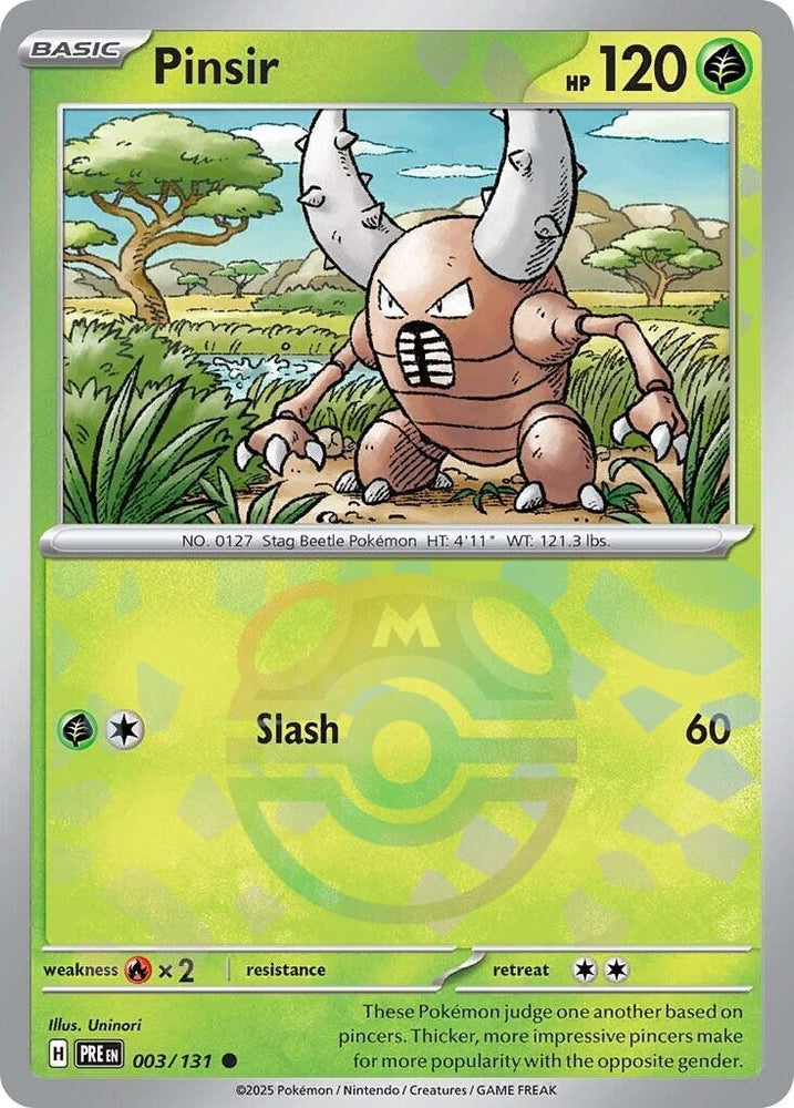 Image for Pinsir (Master Ball Pattern) (003/131) [SV: Prismatic Evolutions]