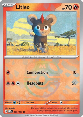 Image for Litleo (Master Ball Pattern) (015/131) [SV: Prismatic Evolutions]
