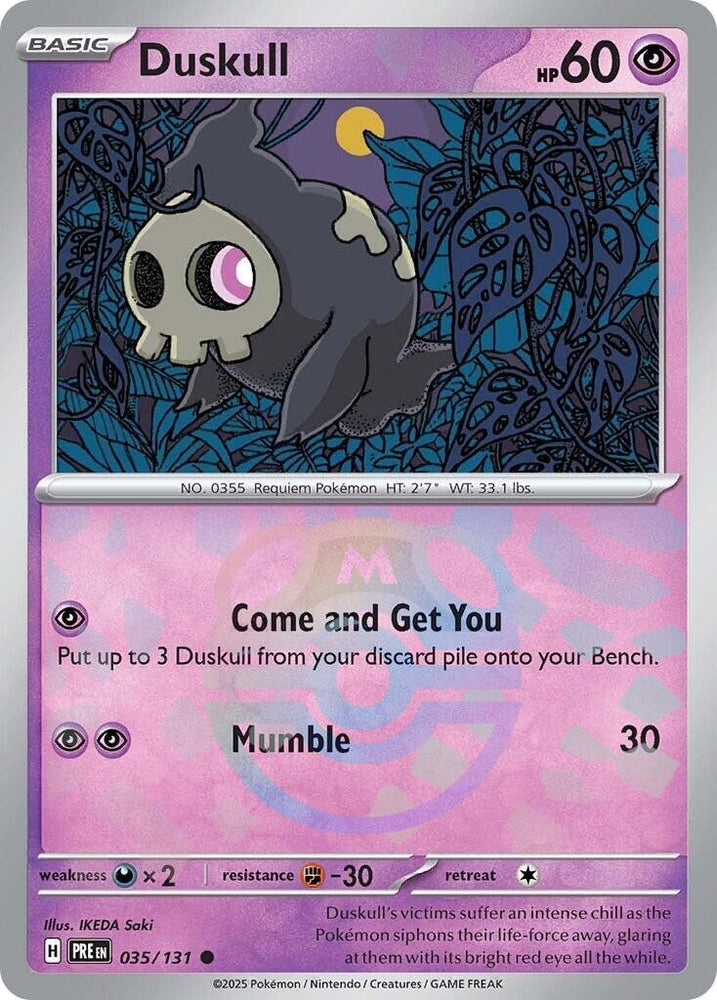 Image for Duskull (Master Ball Pattern) (035/131) [SV: Prismatic Evolutions]