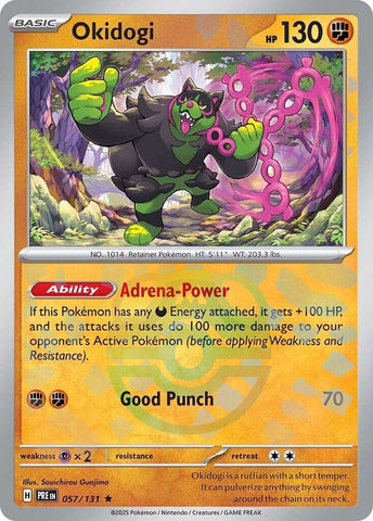 Image for Okidogi (Master Ball Pattern) (057/131) [SV: Prismatic Evolutions]