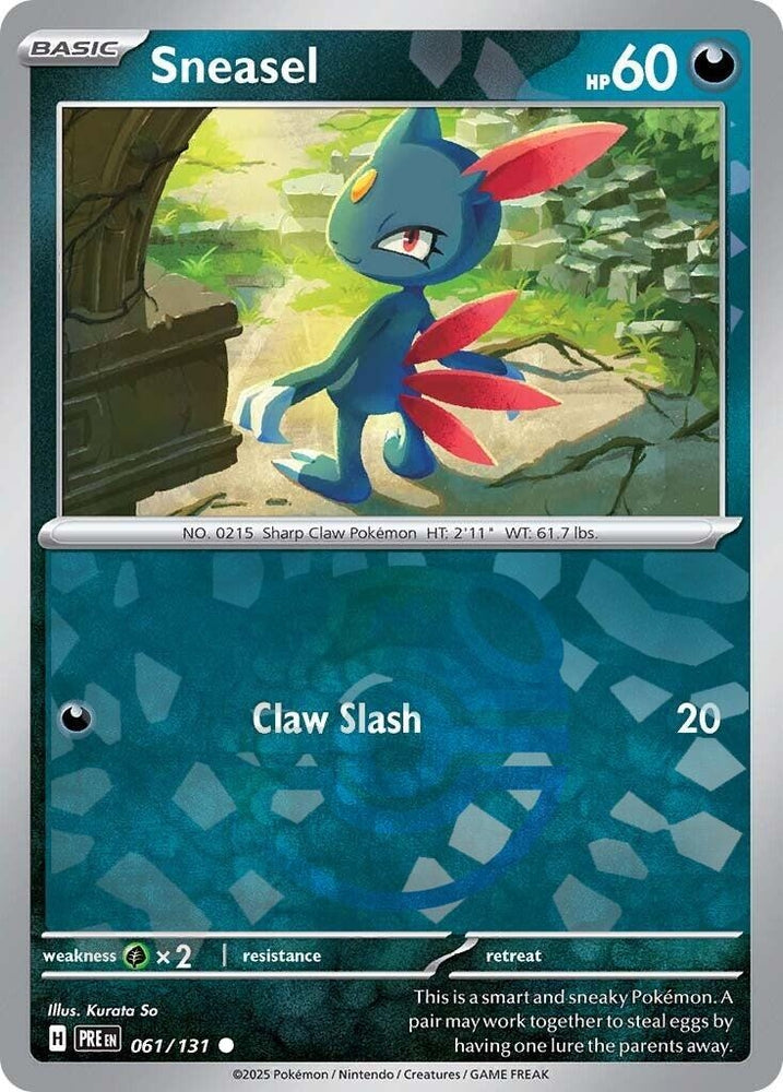 Image for Sneasel (Master Ball Pattern) (061/131) [SV: Prismatic Evolutions]