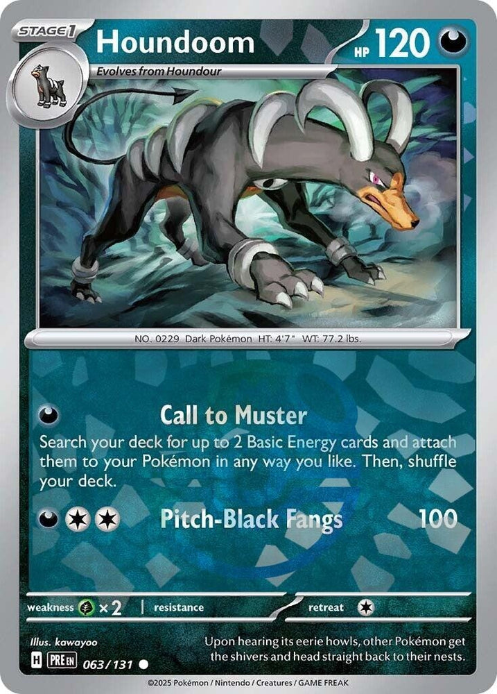 Image for Houndoom (Master Ball Pattern) (063/131) [SV: Prismatic Evolutions]