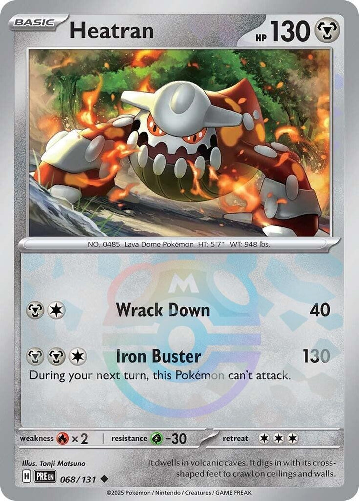 Image for Heatran (Master Ball Pattern) (068/131) [SV: Prismatic Evolutions]