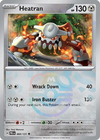 Image for Heatran (Master Ball Pattern) (068/131) [SV: Prismatic Evolutions]