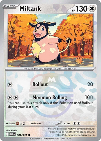 Image for Miltank (Master Ball Pattern) (081/131) [SV: Prismatic Evolutions]