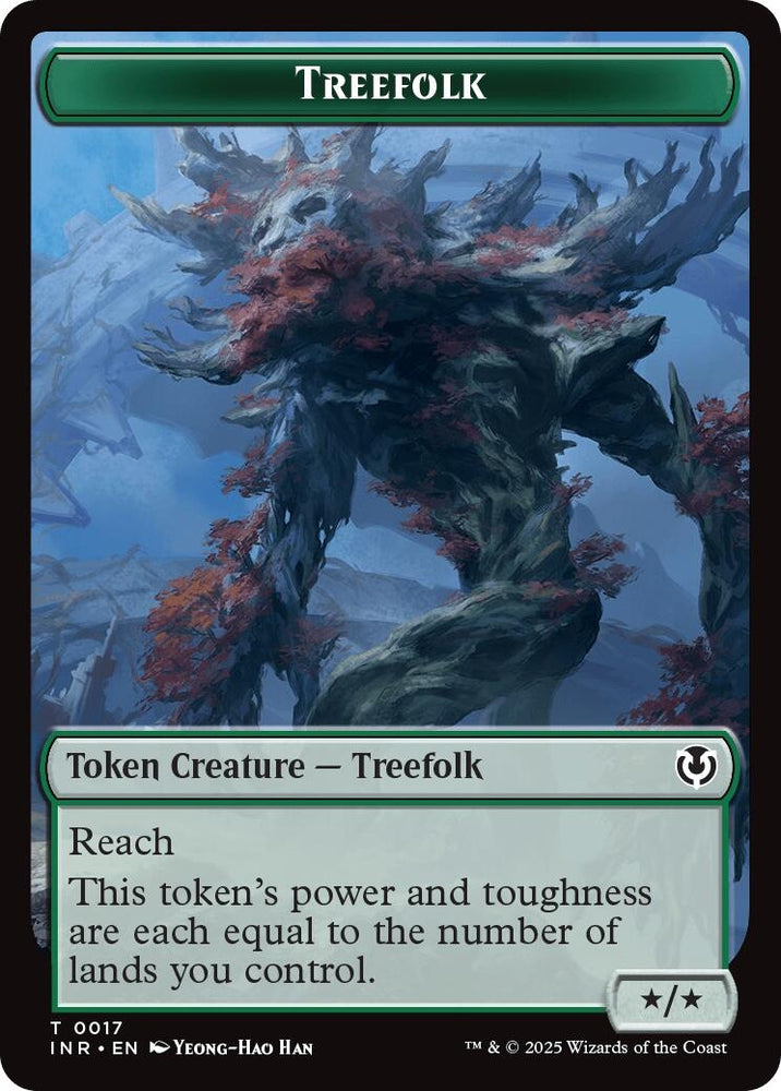 Image for Treefolk // Emblem - Wrenn and Seven Double-Sided Token (17 // 27) [Innistrad Remastered]