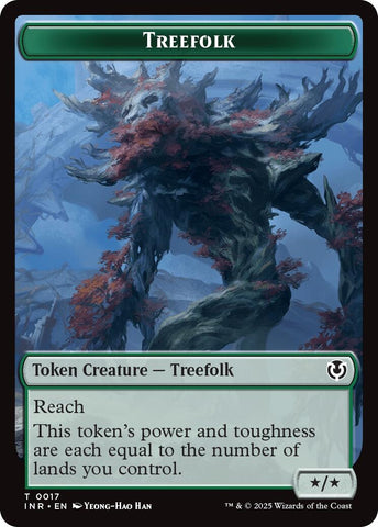 Image for Treefolk // Emblem - Wrenn and Seven Double-Sided Token (17 // 27) [Innistrad Remastered]