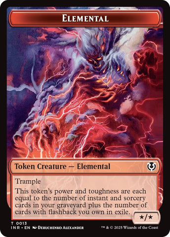 Image for Elemental // Human (0014) Double-Sided Token (13 // 14) [Innistrad Remastered]