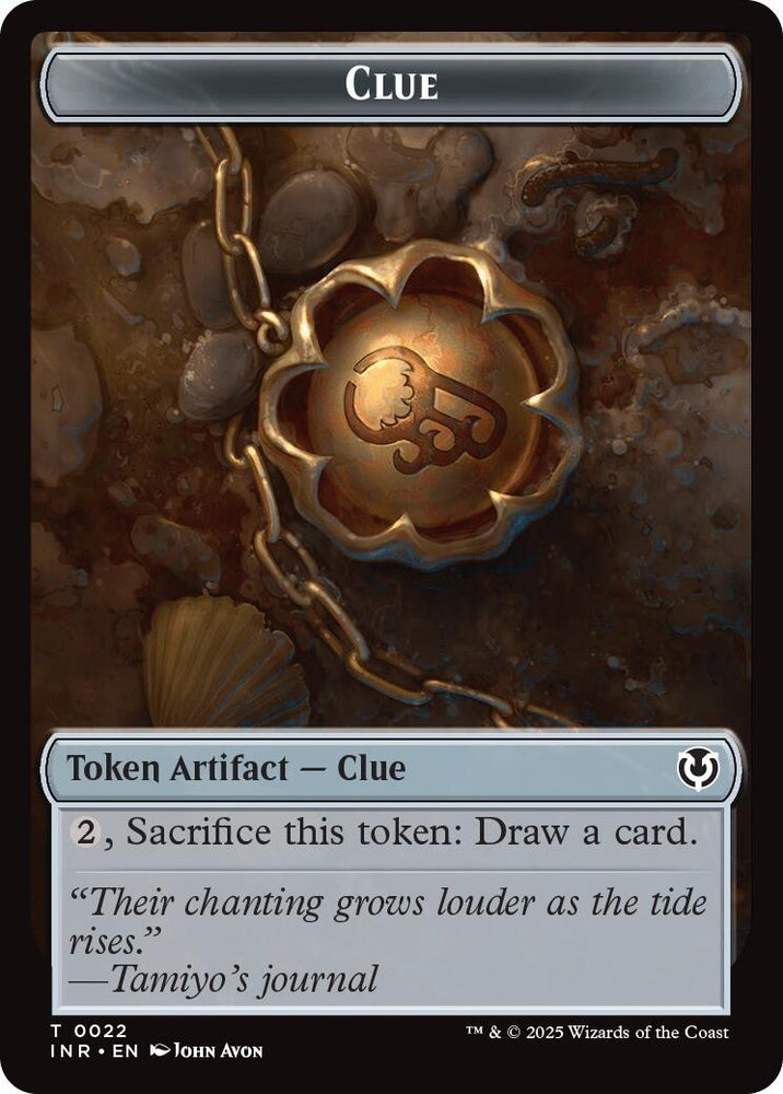 Image for Clue // Eldrazi Horror Double-Sided Token (22 // 1) [Innistrad Remastered]
