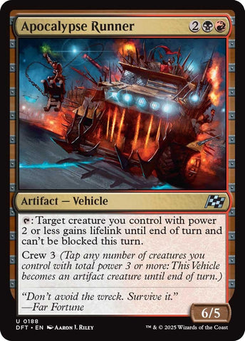 Image for Apocalypse Runner (188) (DFT)