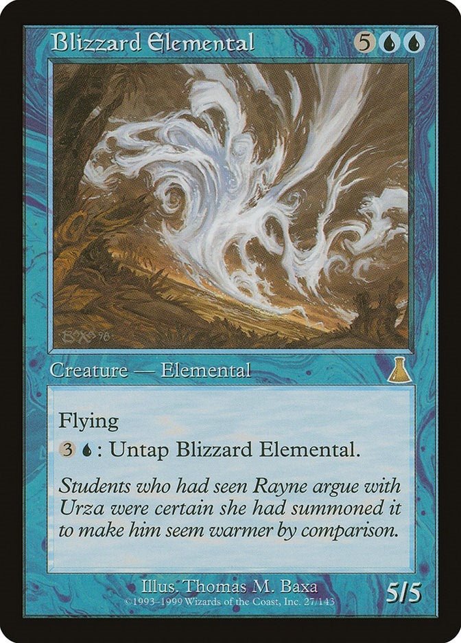 Image for Blizzard Elemental (27) [Urza's Destiny]