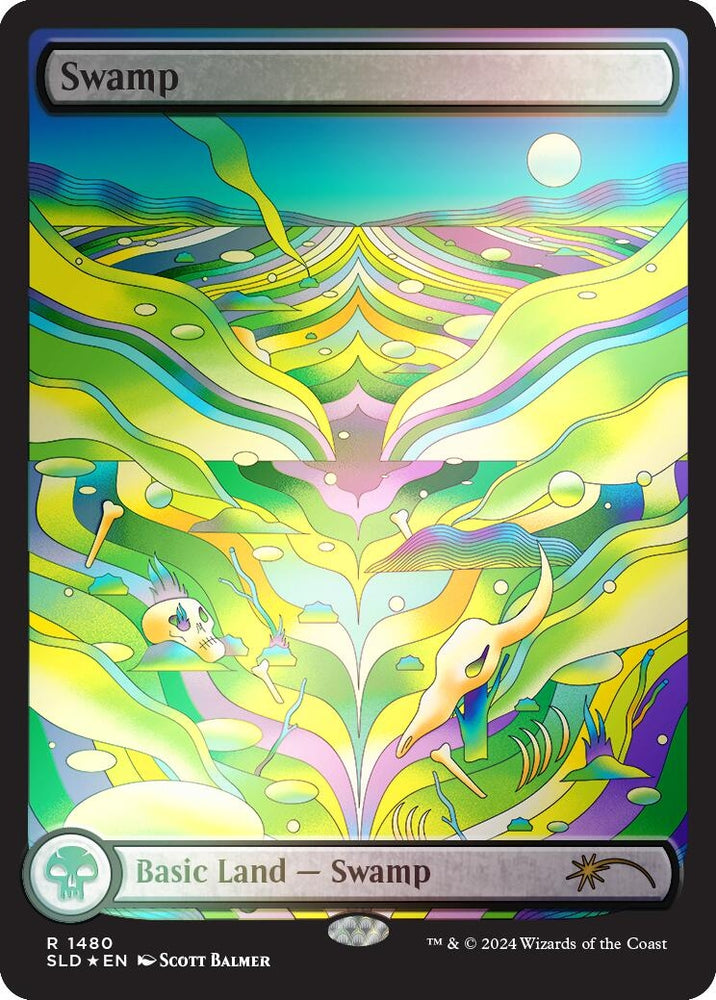 Image for Swamp (1480) (Rainbow Foil) (1480) [Secret Lair Drop Series]