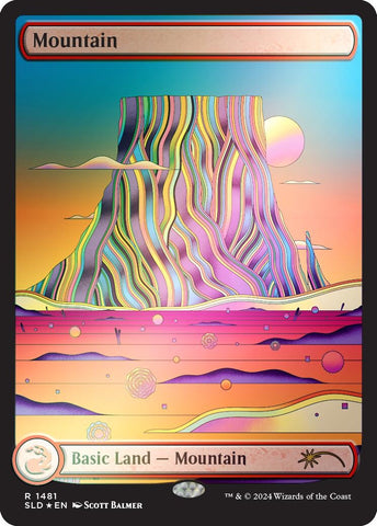 Image for Mountain (1481) (Rainbow Foil) (1481) [Secret Lair Drop Series]